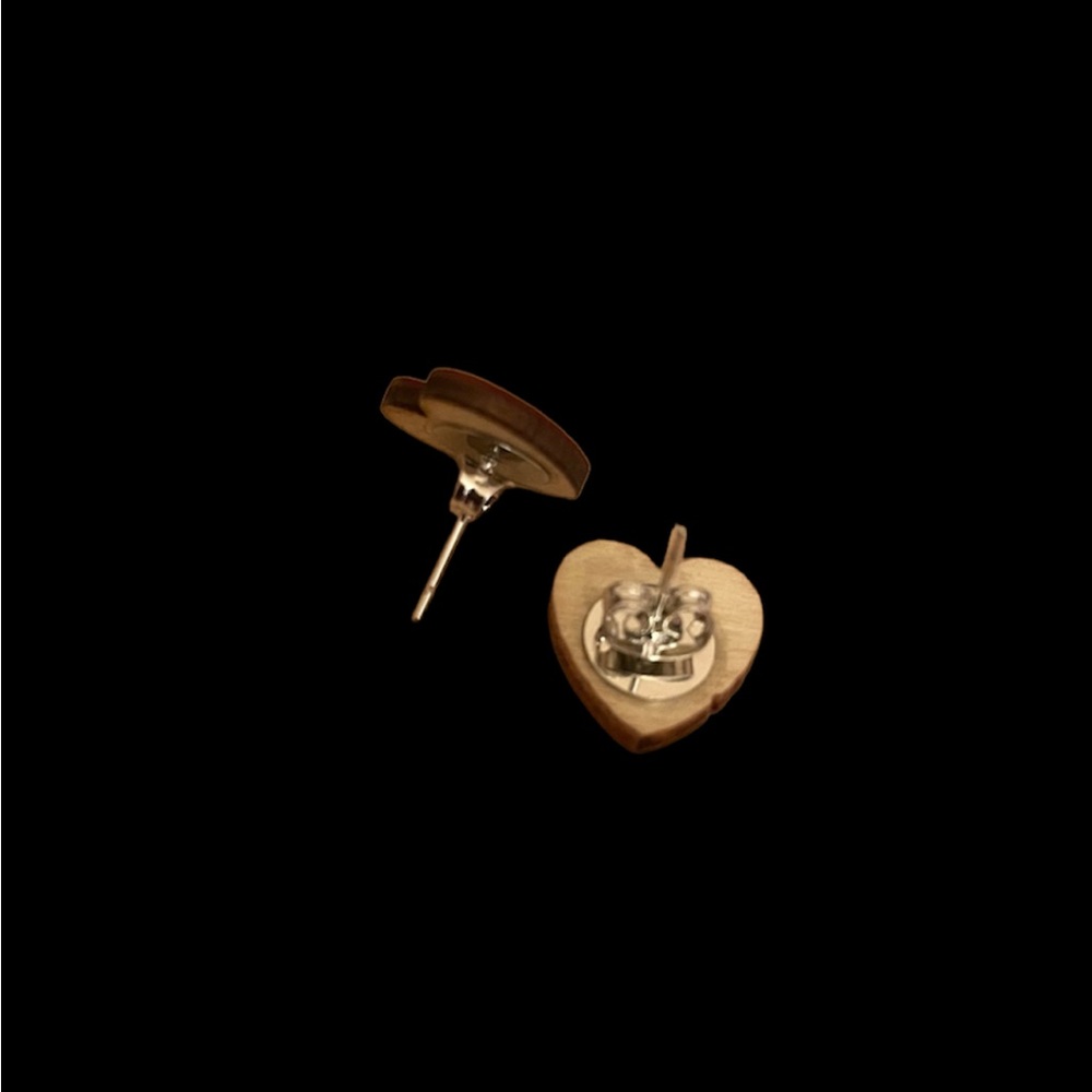 2/2/23***- 3 for $15 ONLY YOU heart shaped stud valentines earrings - Picture 2 of 2